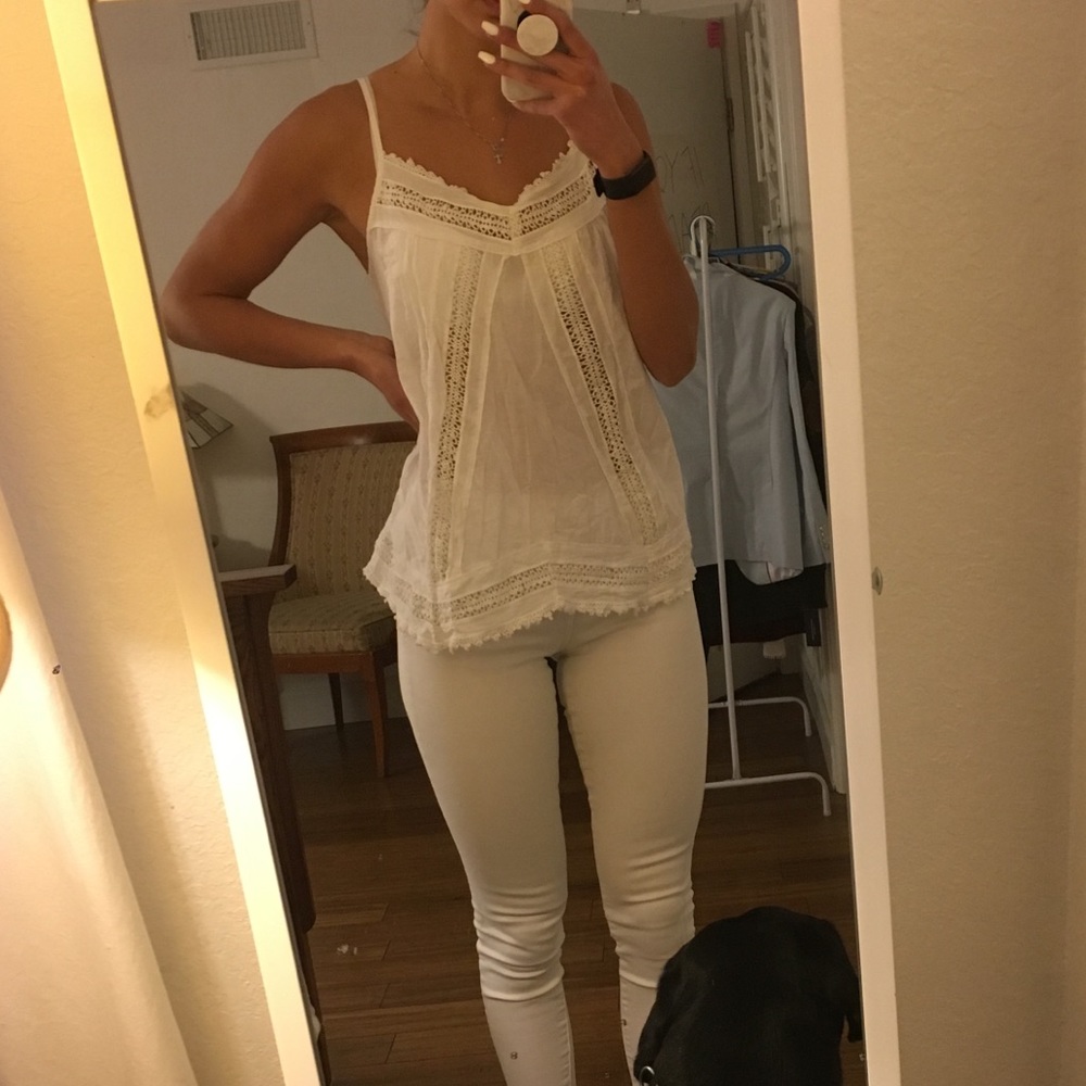 Eyelet Lace Tank